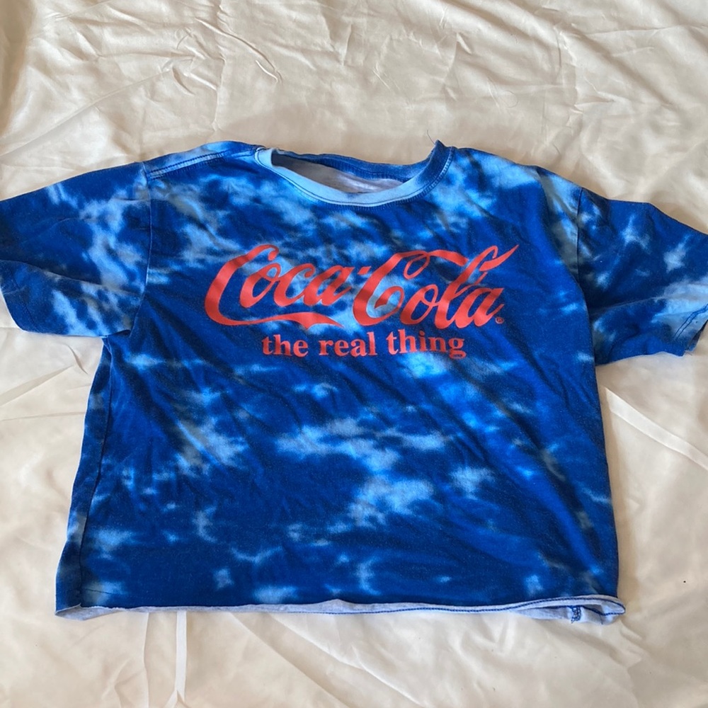 Tie Dye Coca-Cola Crop Top